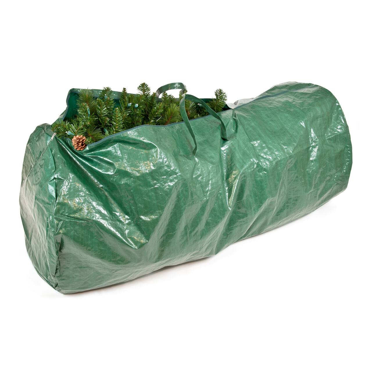 Santa&#x27;s Bag Green Tarp 9ft. Tree Saver Bag